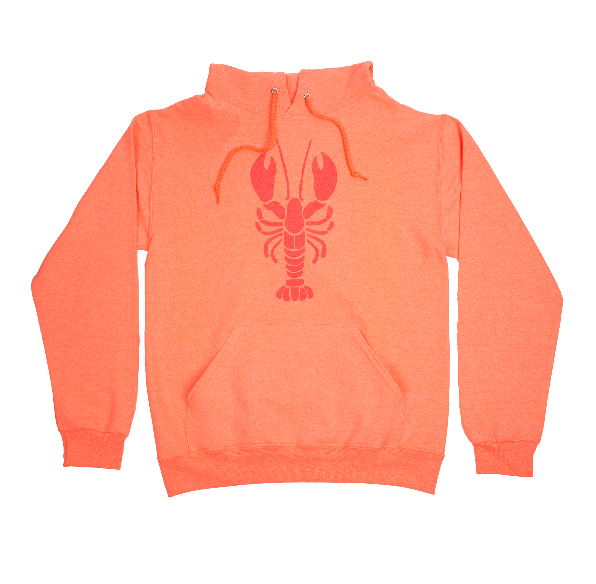 Lobster Bright Coral Unisex Hoodie Coral Anchor RI