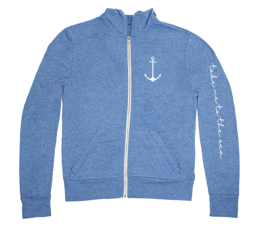 Lightweight Take Me to the Sea Full Zip Hoodie