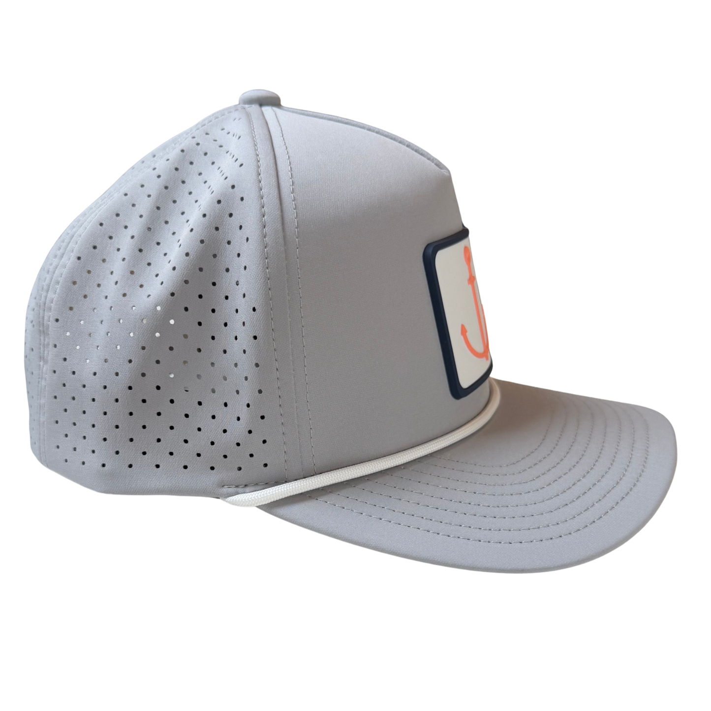 Coral Anchor Performance Rope Hat - Gray
