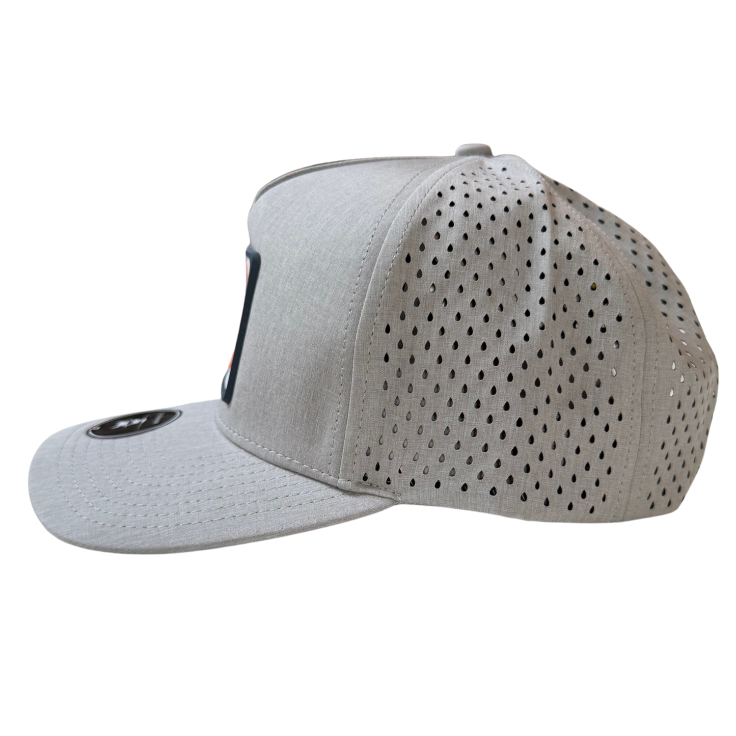 Coral Anchor Blackhawk Performance Hat – Heather Gray