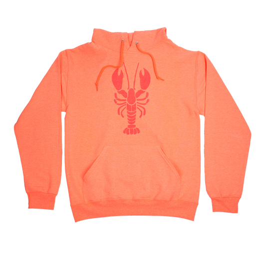 Lobster Bright Coral Unisex Hoodie