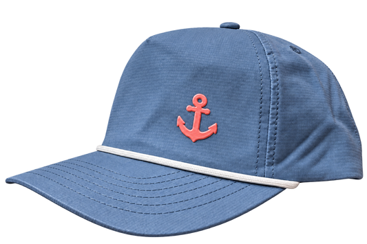 Coral Anchor Rope Hat – Blue Jean