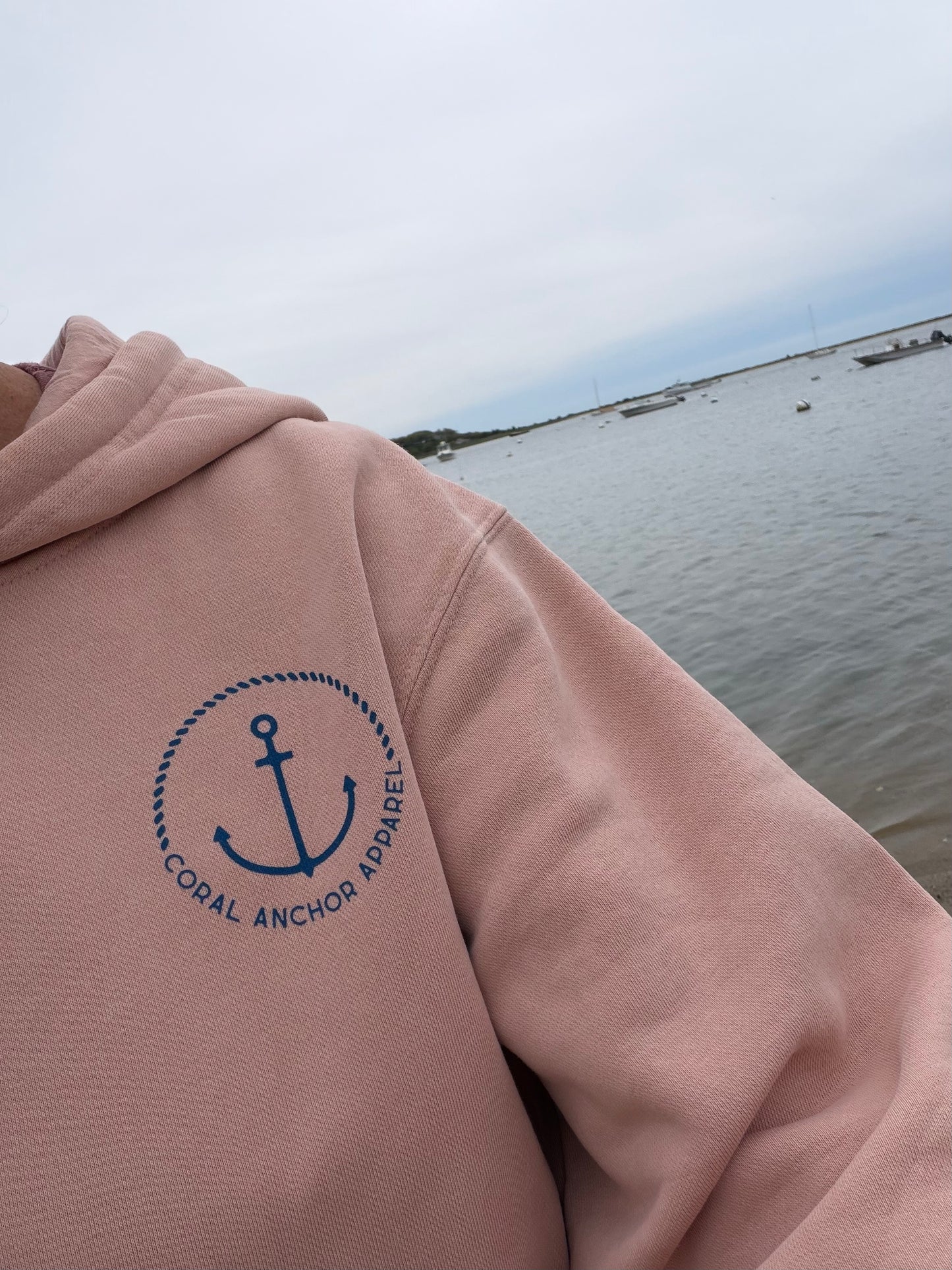 If Lost Return to the Sea Hoodie | Pigment Peach Coastal Sweatshirt