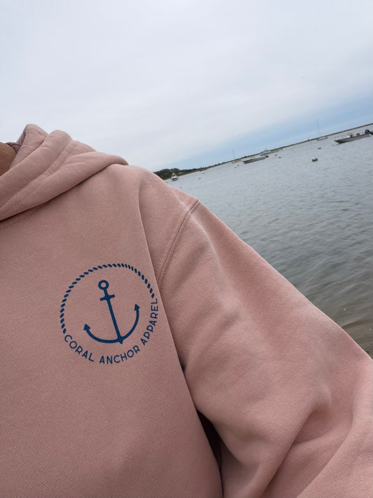 If Lost Return to the Sea Hoodie | Pigment Peach Coastal Sweatshirt