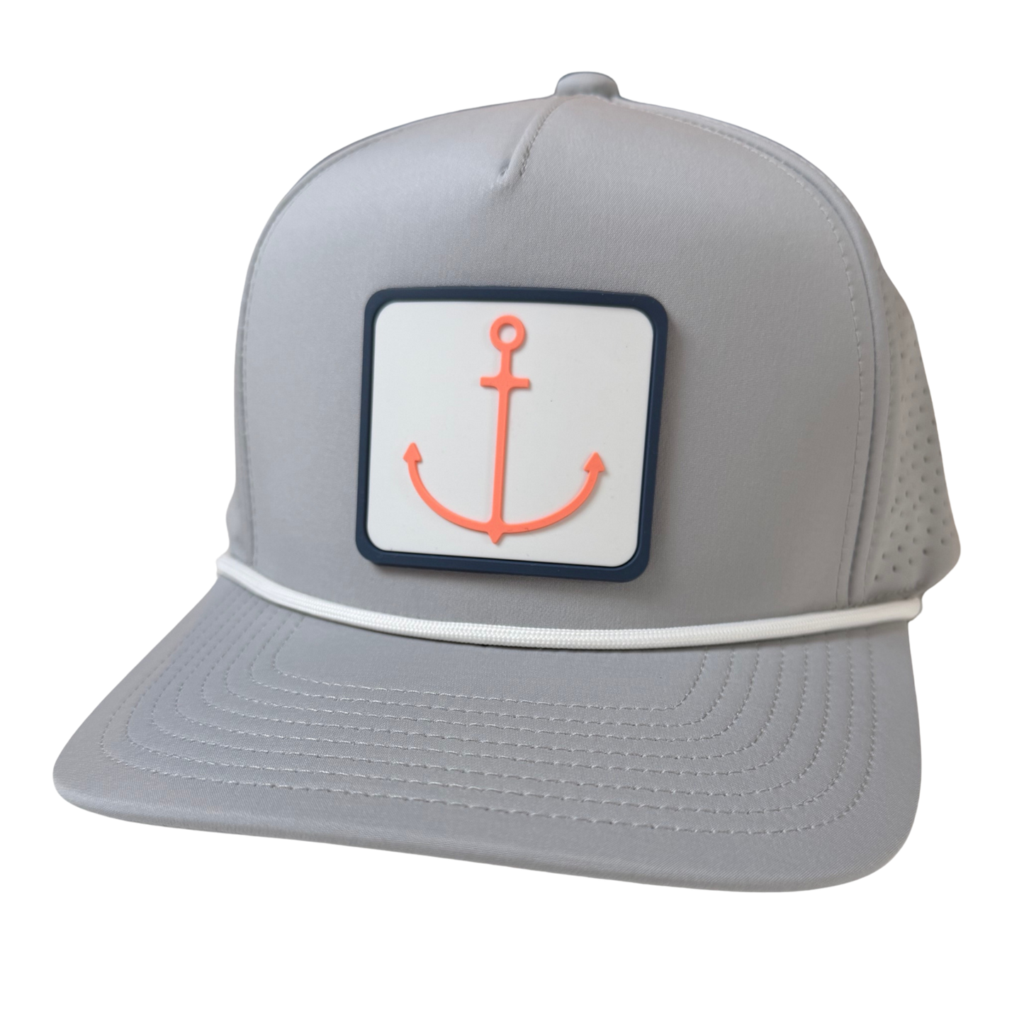 Coral Anchor Performance Rope Hat - Gray