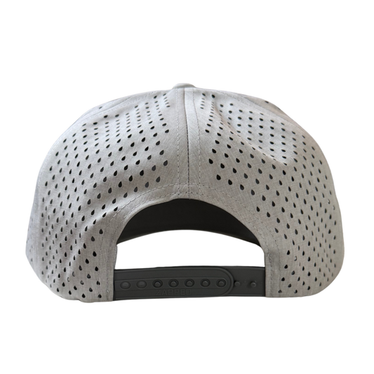Coral Anchor Blackhawk Performance Hat – Heather Gray