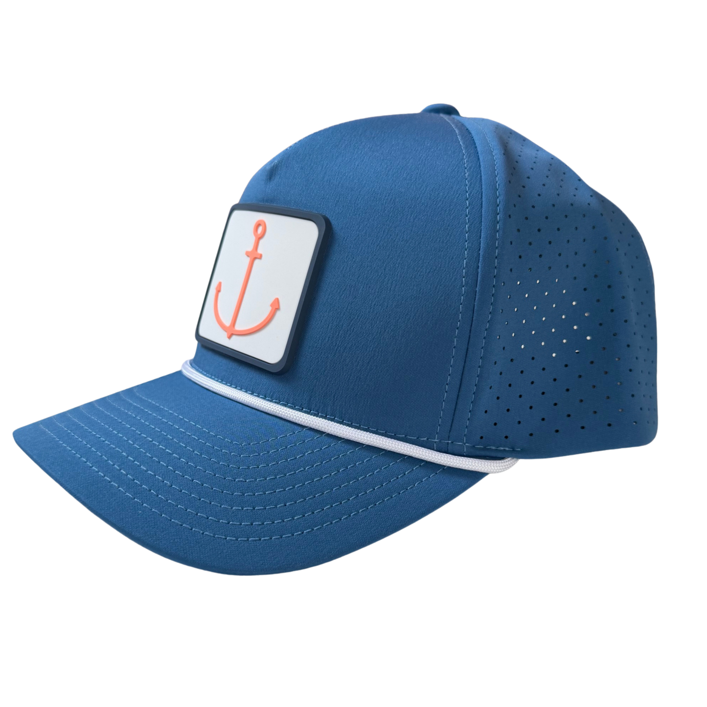 Coral Anchor Performance Rope Hat – Ocean Blue